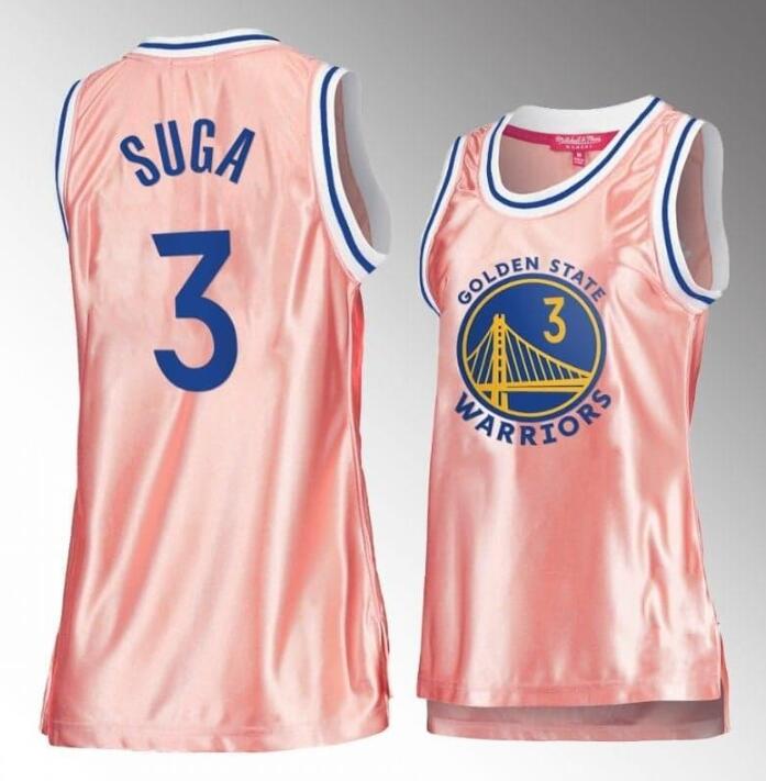 Women's Golden State Warriors Active Player Custom Pink Stitched Jersey